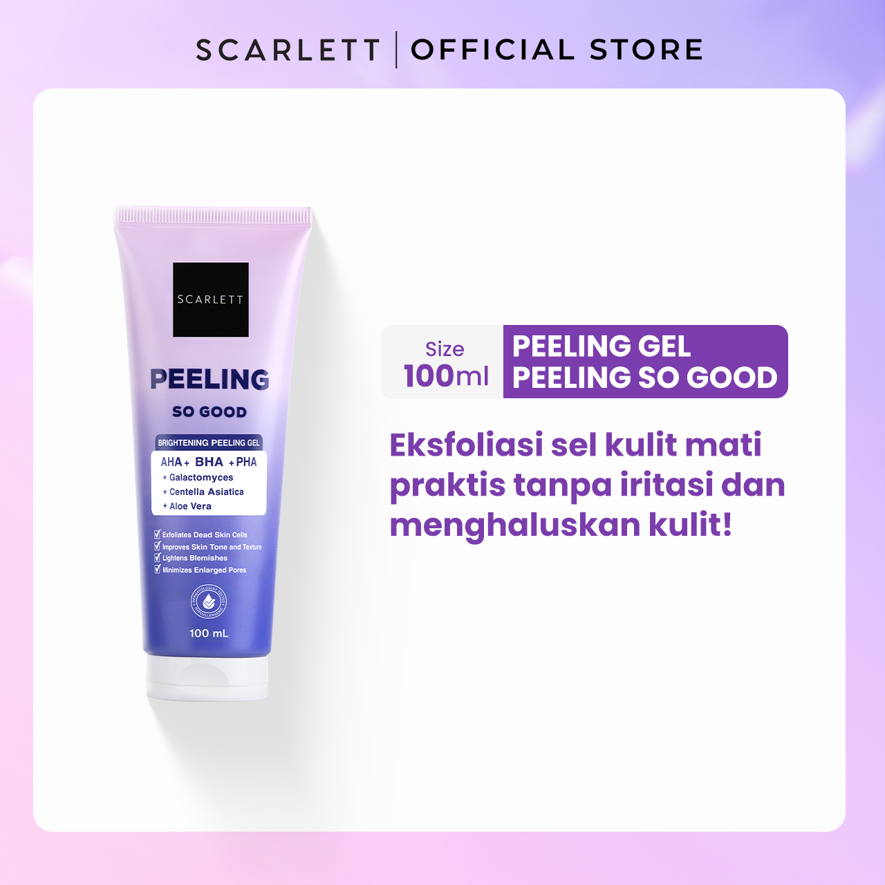 Scarlett 4pcs Skincare Daily Routine (Exfoliate)